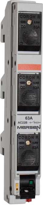 NEOZED Reiter-Lasttrennschalter D02 25A 3-polig 400VAC SAS60 mit Sicherungen 