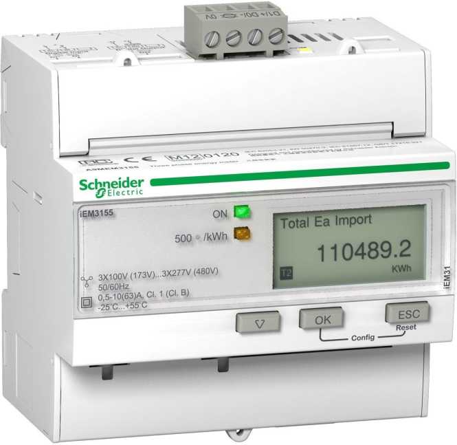 Energiezähler PowerLogic 3-phasig 63A iEM3155 