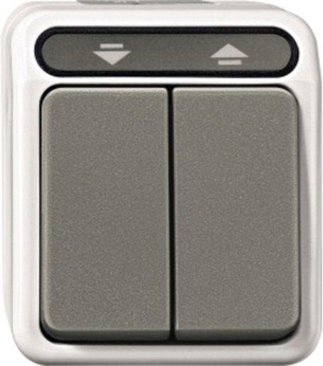 Rolladentaster 1-polig lichtgrau Aquastar 