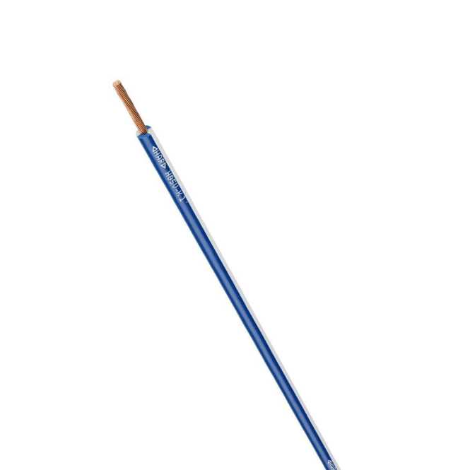 PVC Aderleitung 0,5 mm² dunkelblau/weiß 100m Bund 