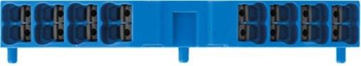 Durchgangs-Reihenklemme mit 16 Anschlüsse 1.5 mm² blau 