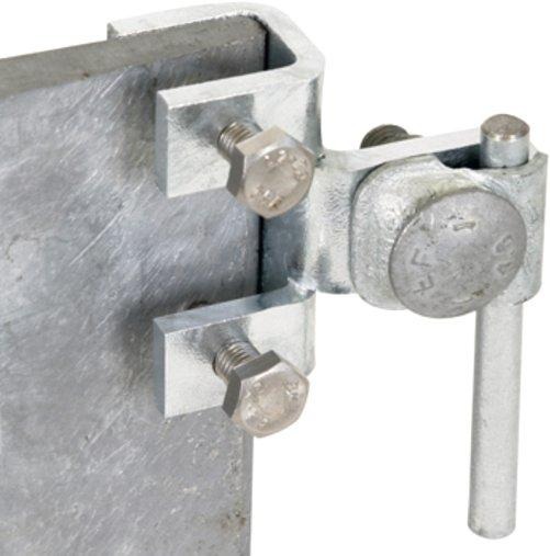 Anschlussklemme senkrecht NIRO f. Profile 3-18mm m. Klemmbock 