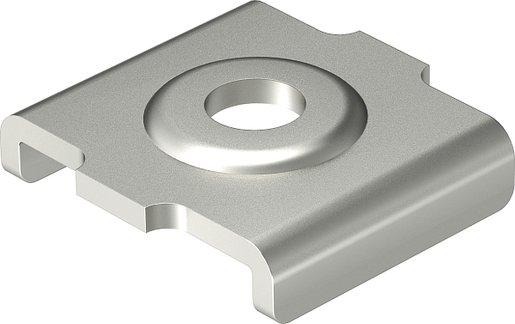 Klemmstück für Gitterrinne VA 1.4301 