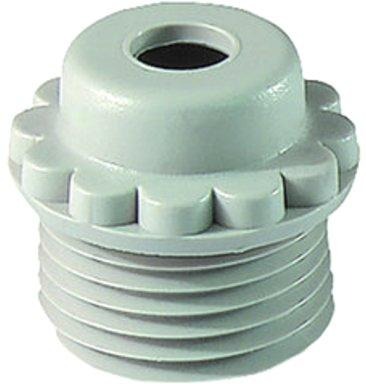 Würgenippel Ausführung mit Loch 112 MG M12x1,5 lichtgrau 