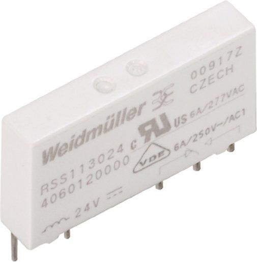Relais TERMSERIES 24 V DC 1 Wechsler (AgNi 5µm Au) 250 V AC 6 A 