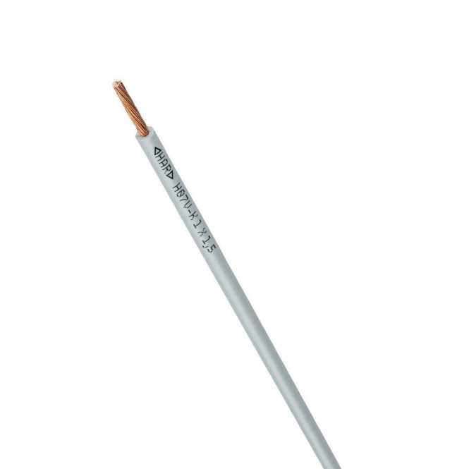 PVC Aderleitung 1,5 mm² grau 100m Bund 