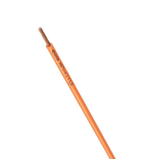 PVC Aderleitung 1,5 mm² orange 100m Bund 