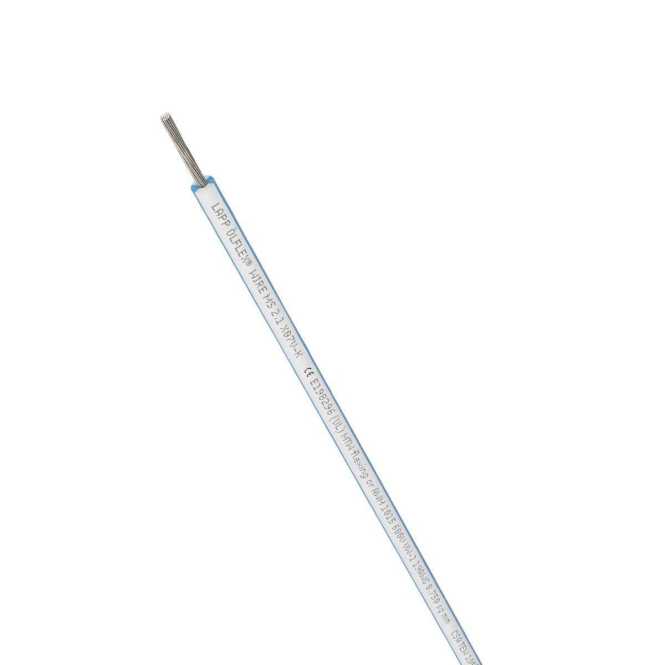 International approbierte Verdrahtungseinzelader 10 mm² weiß/blau 100m 