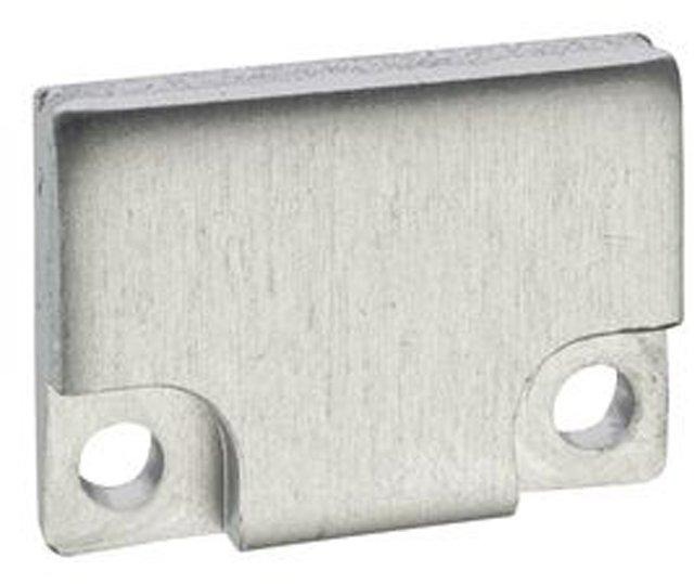 BARdolino Alu-Endkappen Set flach Stärke 3mm 2xinkl. 4 Schrauben 