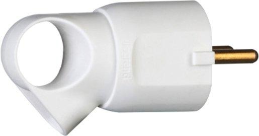 Stecker mit Abzugsgriff weiß 