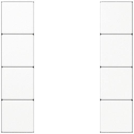 Tastensatz 4-fach komplett Serie LS alpinweiß 