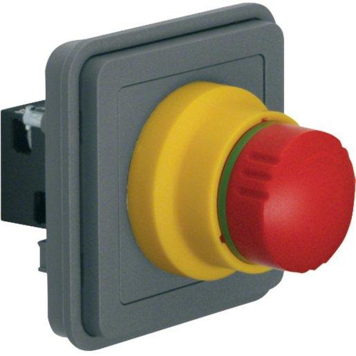 NOT-AUS-Taster-Einsatz Öffner + Schließer AP / UP 