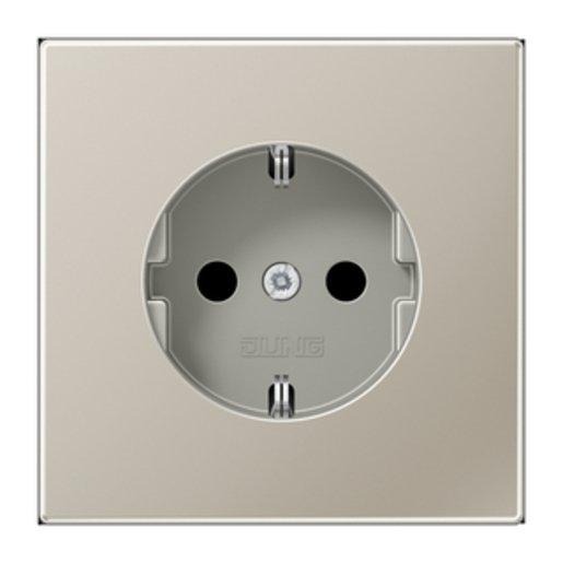 Schuko-Steckdose Edelstahl Serie LS 