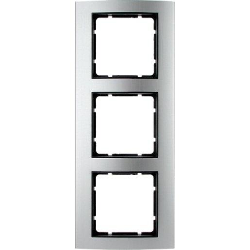 Abdeckrahmen 3-fach B.3 - Alu/anthrazit 