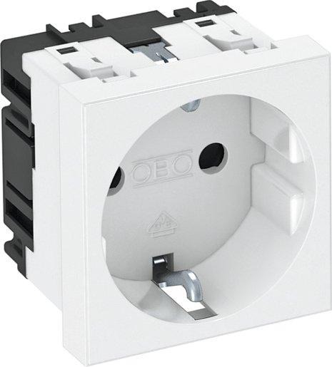 Steckdose 0° 1-fach Schutzkontakt 250V 10/16A PC reinweiß 