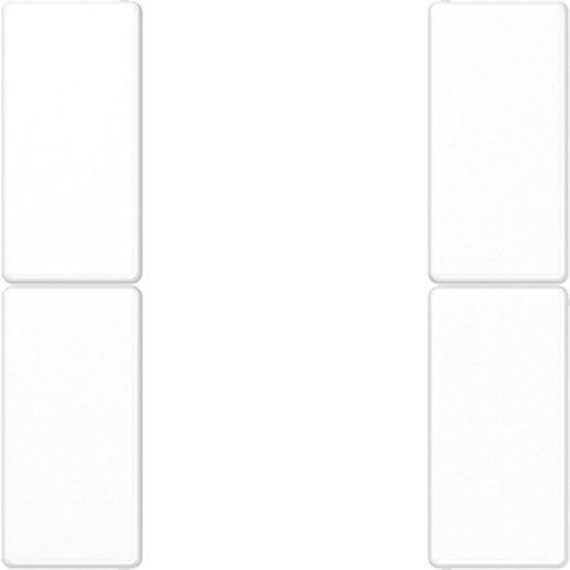 Tastensatz komplett 2-fach Serie A / AS alpinweiß 