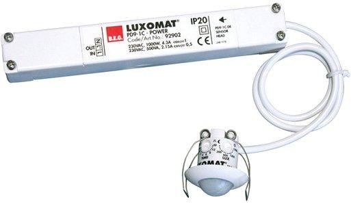 Manuell bedienb. Mini-Decken-Bewegungsmelder mit Federklemmen weiß 