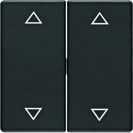 Wippen mit Aufdruck Symbol Pfeile BerkerQ.1/Q.3 anthrazit samt 