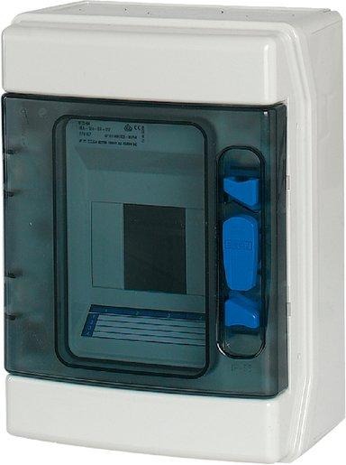 Aufputz IKA Verteiler Professional 1-reihig 4 TE 231 x 166 mm 