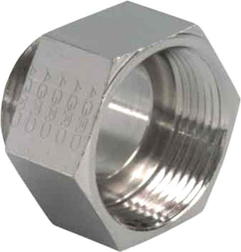 Erweiterung für Kabelverschraubung M20 - M25 Messing / Vernickelt 