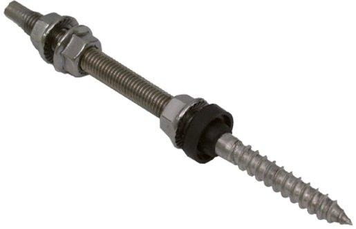 Stockschraubenset montiert M12 x 200 mm 