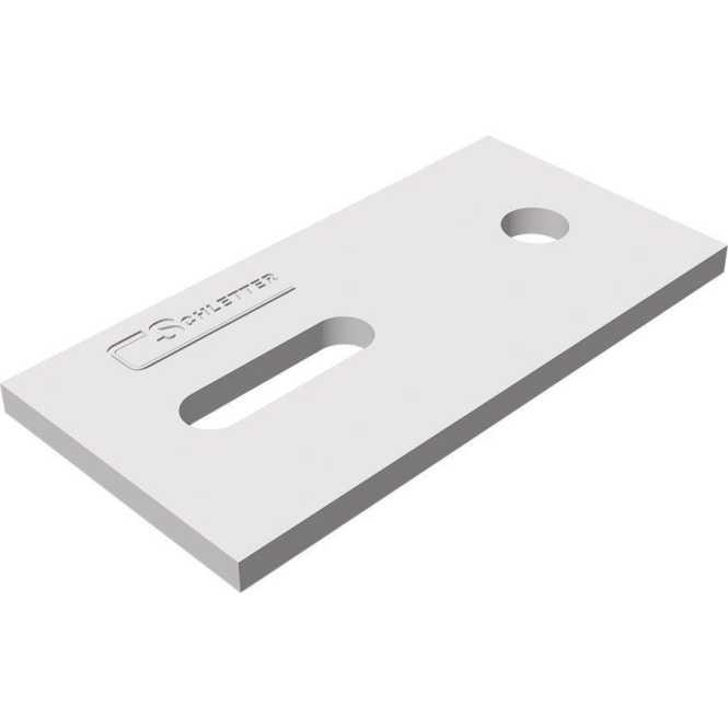 Montageplatte für Stockschraube M10 / M12 ALU 