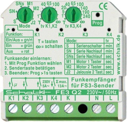 Funk-Empfängerschalter FE3 Q2 