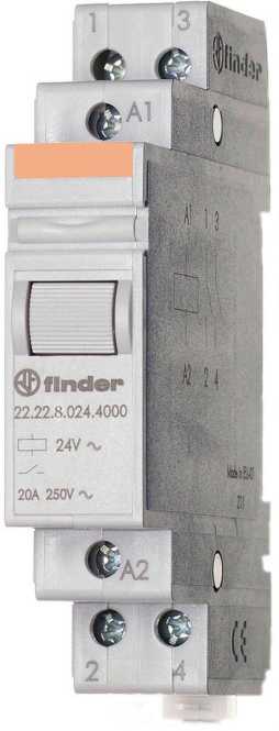 Installationsrelais für DIN-Schiene 2 S 230 V AC Serie 22 