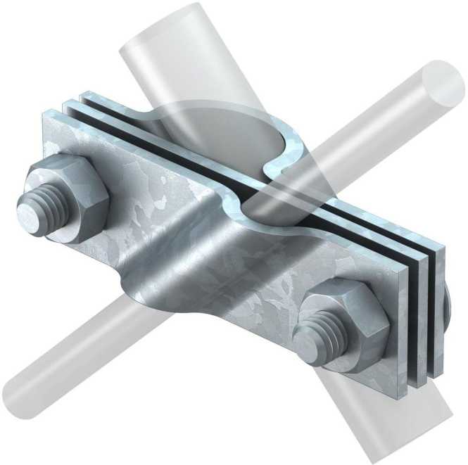 Anschlussschelle für Rund-und Flachleiter 20mm St FT 