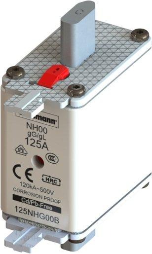 Sicherungseinsatz Niederspannung 125 A AC 500 V NH00 gL/gG IEC 