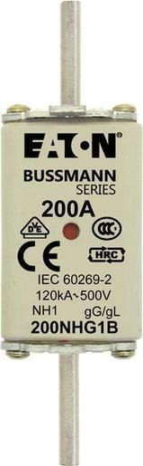 Sicherungseinsatz Niederspannung 200 A AC 500 V NH1 gL/gG IEC 