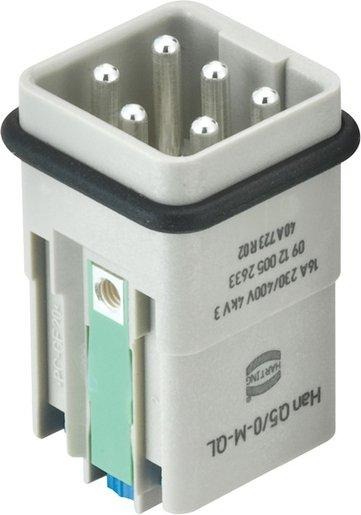 Kontakteinsatz Han Q Han-Quick Lock Anschluss Kontaktanzahl 5/0 1 