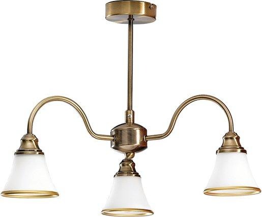 Deckenkrone 3x40W E27 messing-patiniert 