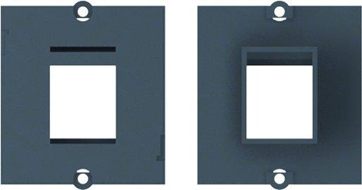 Rahmen 1xKeystone schwarz inklusive 2 Schrauben 