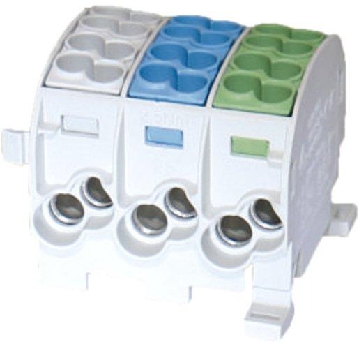 Hauptleitungsklemme BGV A2 25 mm² 3-polig grau - blau - grün 