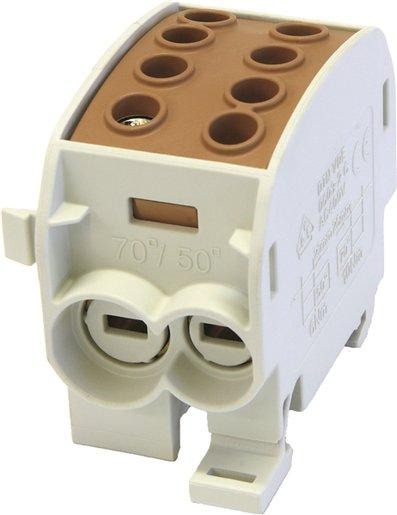 Hauptleitungsklemme BGV A2 70mm² 1-polig braun 