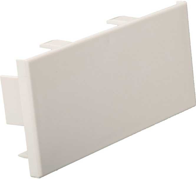 Profiline Endstück für Leitungsführungskanal 60x110 reinweiß 