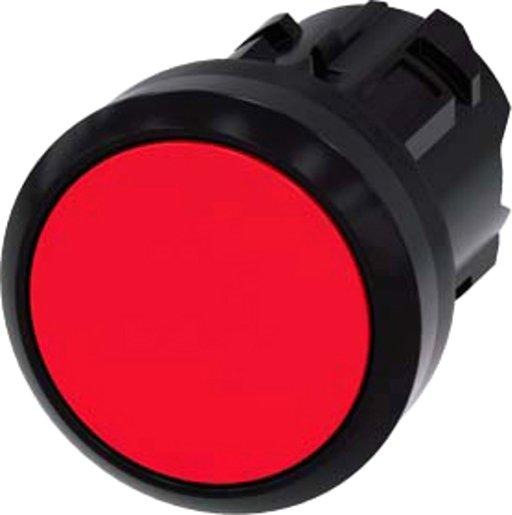 Drucktaster 22mm rund KST rot Druckknopf flach tastend 