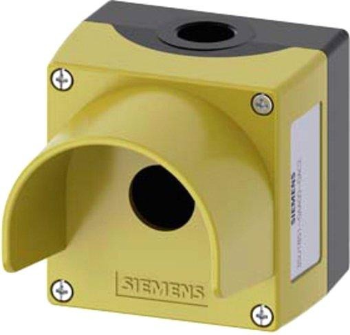 Gehäuse für Bef.ger. 22mm rnd MET Oberteil gelb Schutzkr. 1 Bef.stelle 