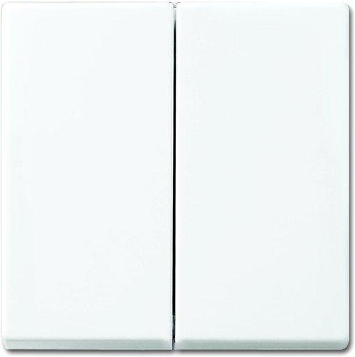 Abdeckung für Serien Wechsel/Wechsel-Schalter Doppeltaster alpinweiß 