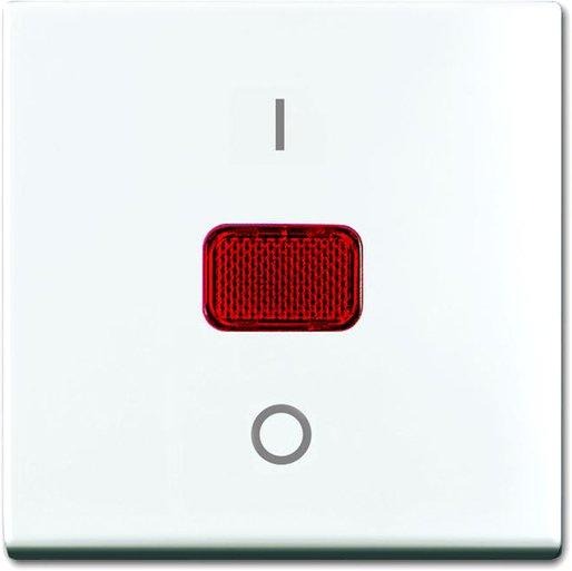 Abdeckung für Kontroll-Ausschalter 2-polig alpinweiß 