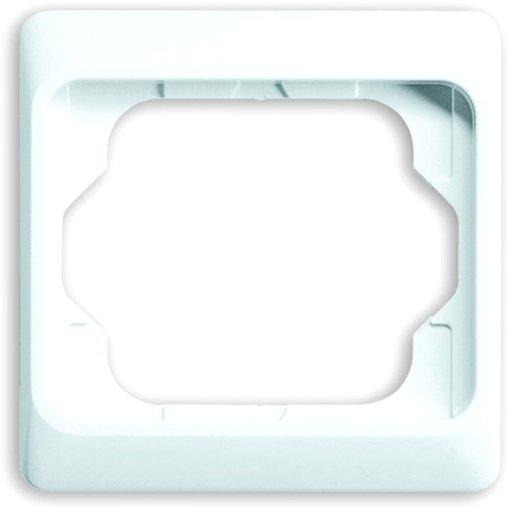 Abdeckrahmen alpha 1-fach weiß glänzend 