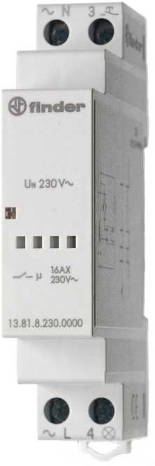 Stromstoßschalter für Reiheneinbau elektronisch 1 Schließer 16 A fü 