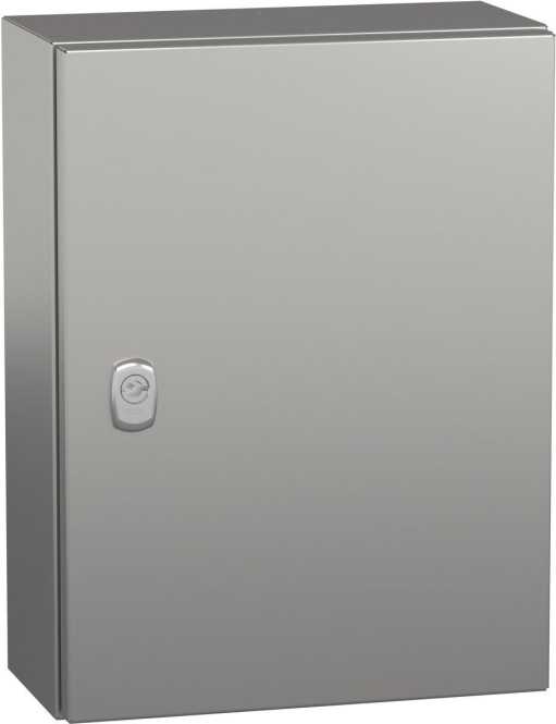 S3X Wandschrank Edelstahl 304L Volltür ohne Montageplatte H400 x B300 x T150 mm 