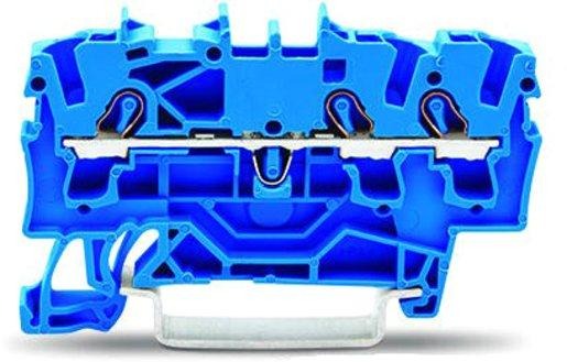 3 - Leiter Durchgangsklemme 2,5 mm² blau 