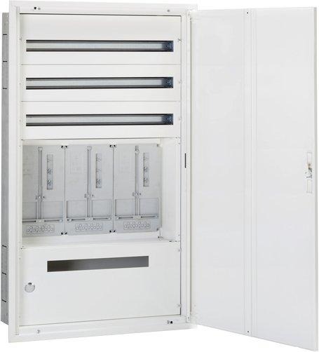 UP-Zählerverteiler Burgenland 3ZP/3NZR/SK1 IP40 bestückt und hauptverdrahtet 