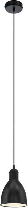 Hängeleuchte 1xE27 60W schwarz PRIDDY 