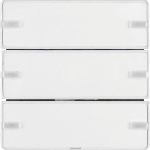 Tastsensor 3-fach Komfort KNX Q.1/Q.3 polarweiß samt 