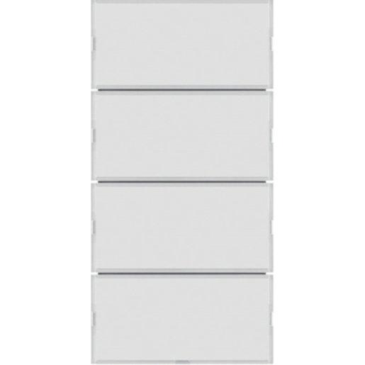 Tastsensor 4-fach Komfort Beschriftungsfeld KNX S.1/B.x weiß/polarweiß 