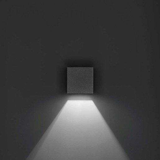 Wandleuchte LED 1x3,5W grau 3000K QUASAR 10 1xbreitstrahlend 